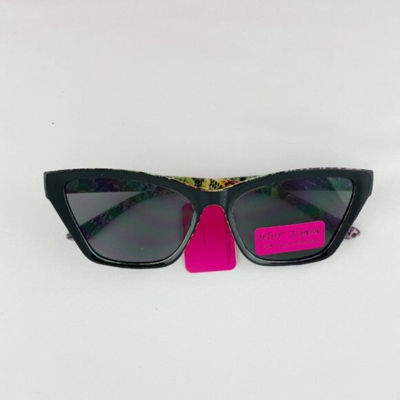 Betsey Johnson Black Rainbow Snake Sunglasses main image 4